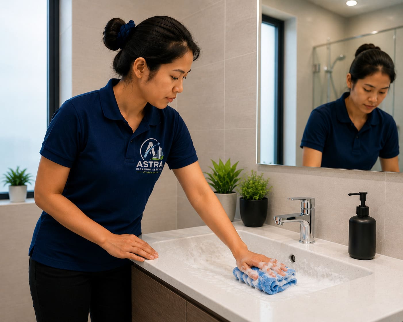 Cleaning Services Cyberjaya Wash Bathroom Sink