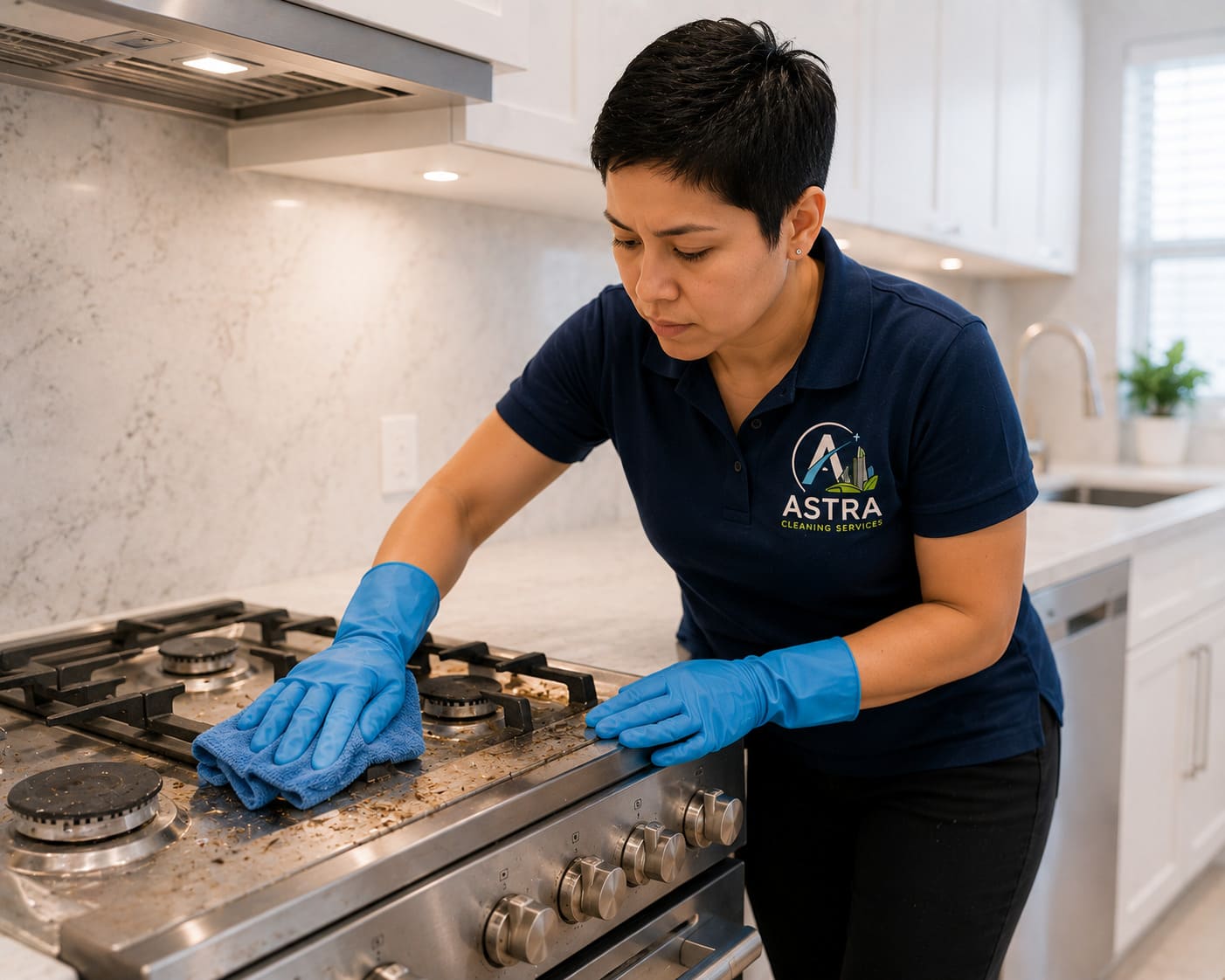 Deep Cleaning Cyberjaya Wipe Kitchen Stove