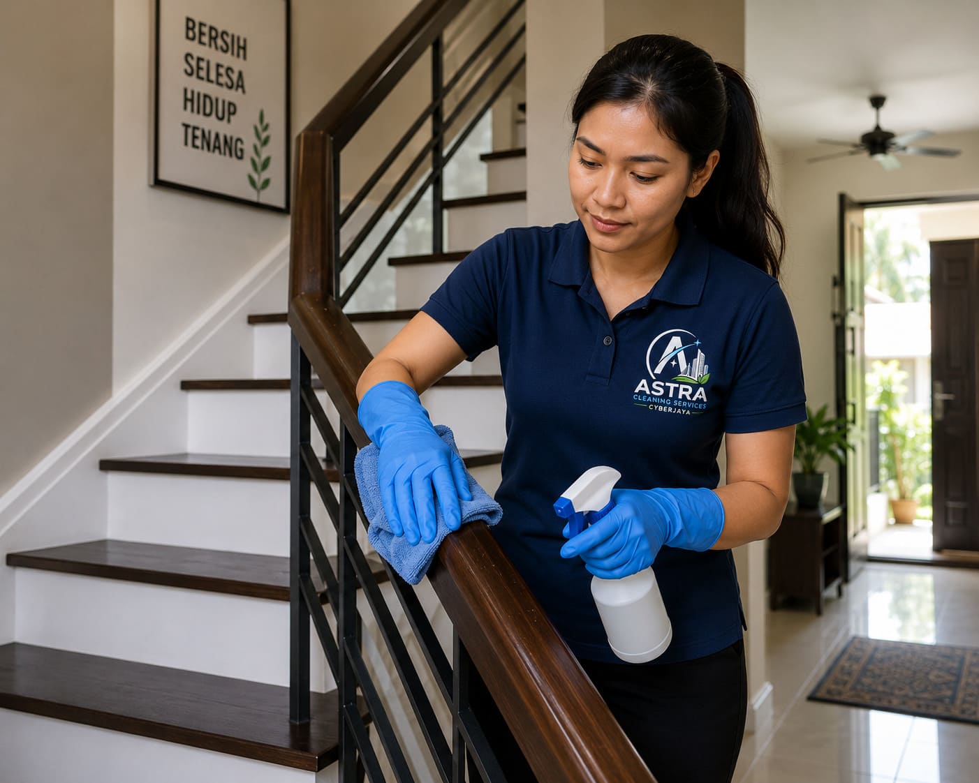 Deep Cleaning Service Cyberjaya Clean Staircase Railing