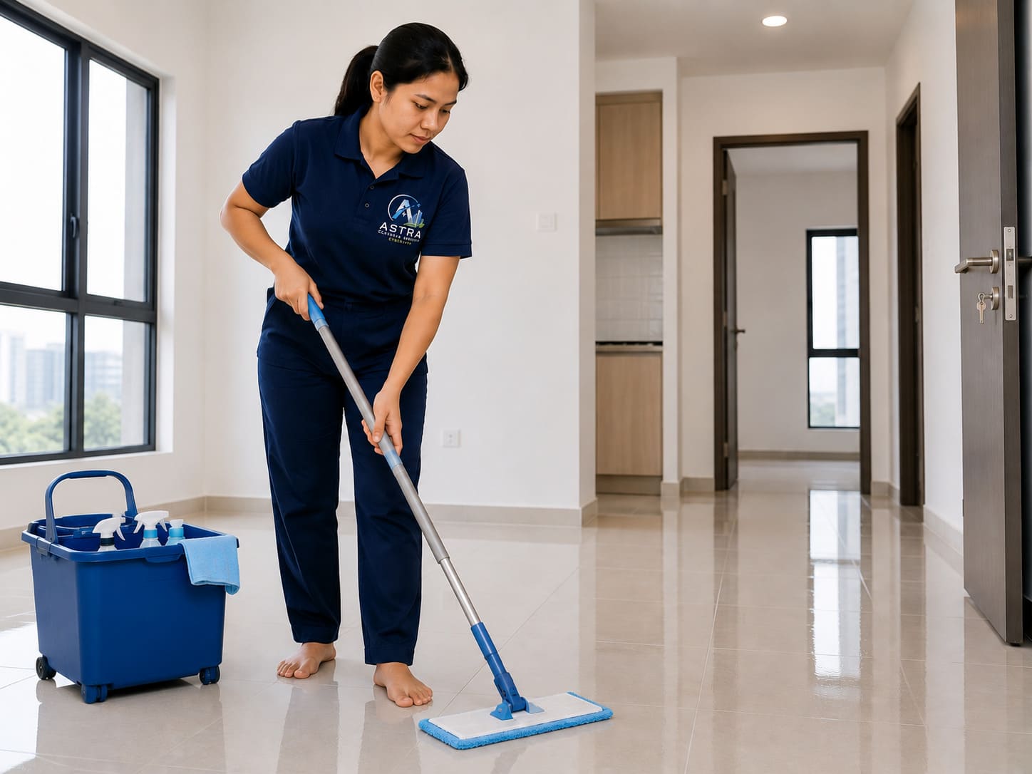Post Renovation Cleaning Service Cyberjaya Mop Condo Living Room